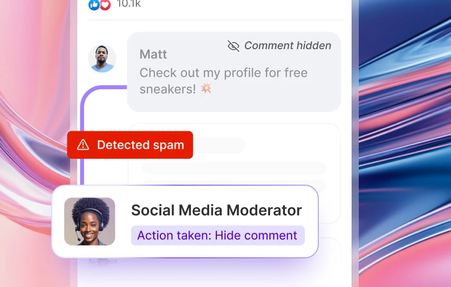 Richpanel AI Social Media Moderator feature