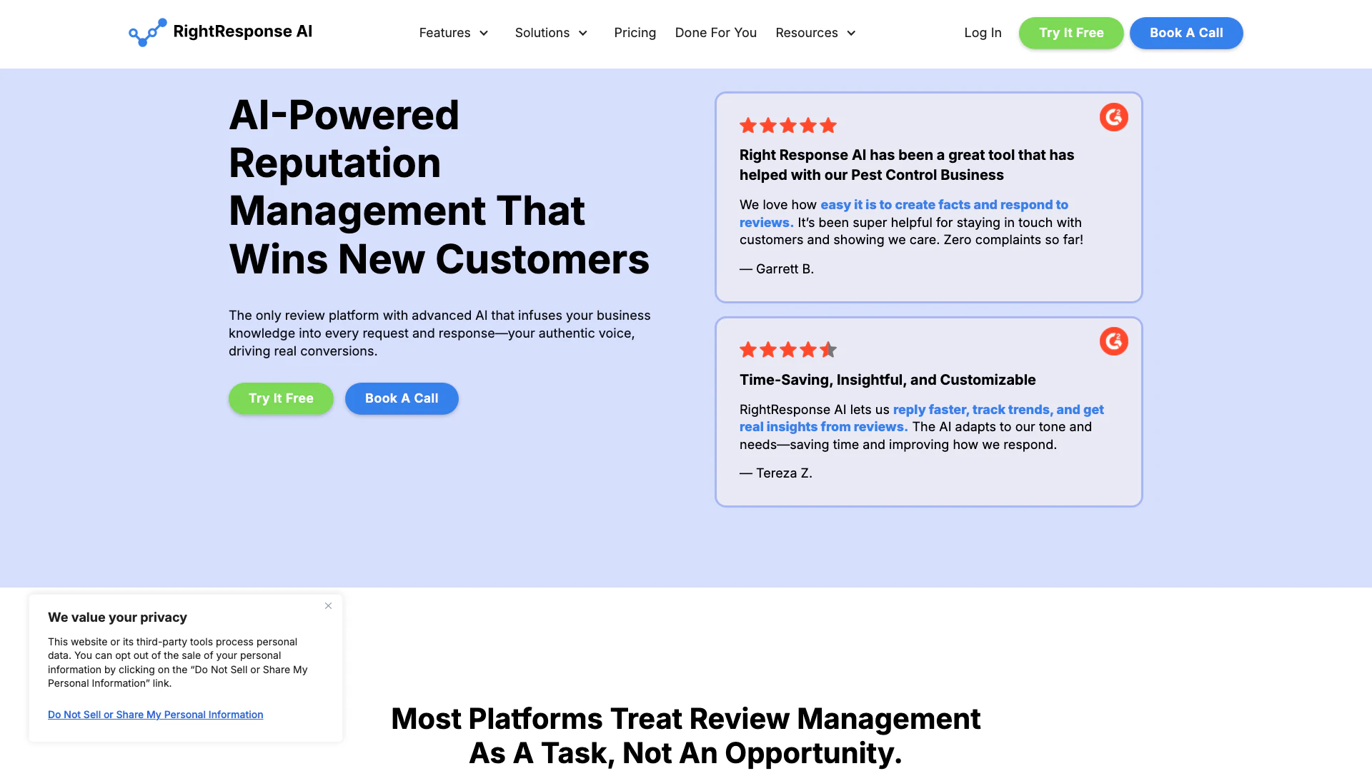 Rightresponseai screenshot