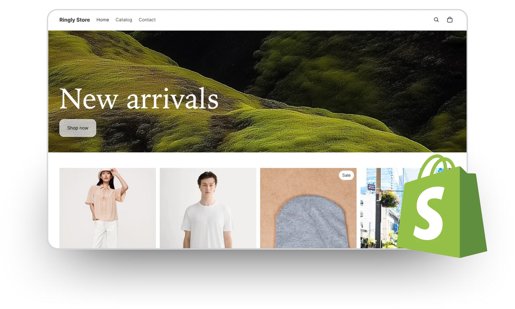 Ringly features demonstration showing AI capabilities for customer support