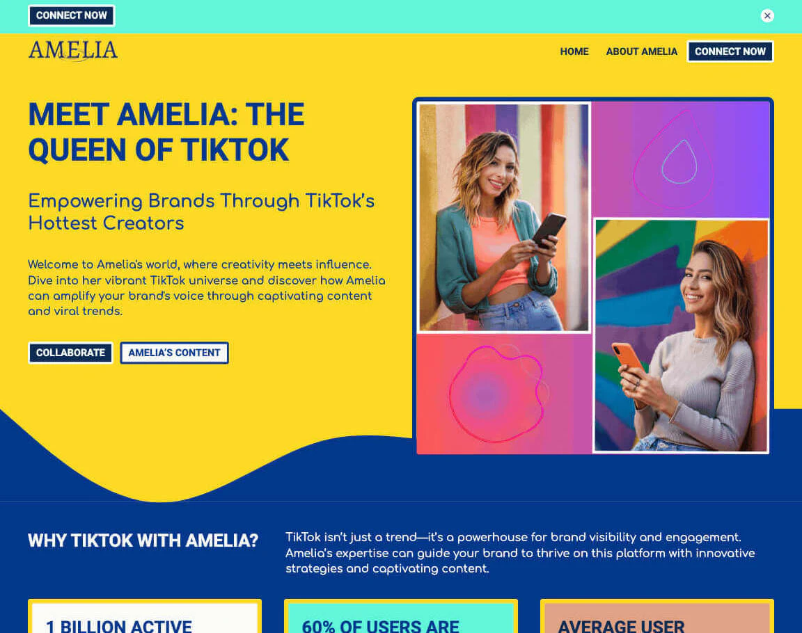 Rocketpages portfolio template example