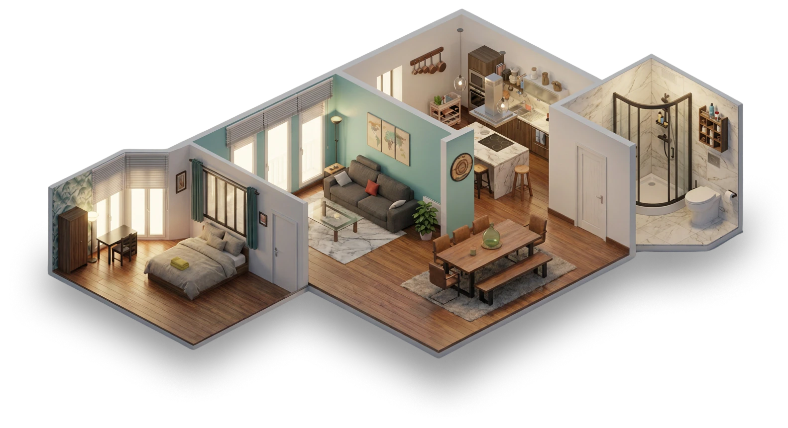 Roombase 3D plan overview
