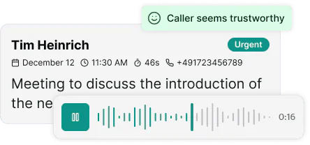 Safinaai call summary interface
