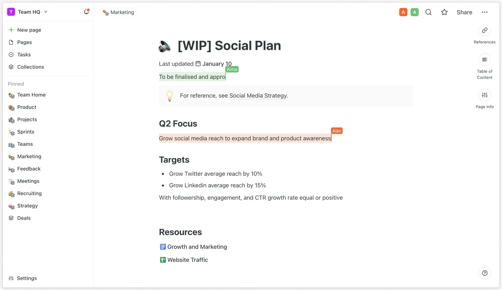 Saga Ai collaboration scenario with team members