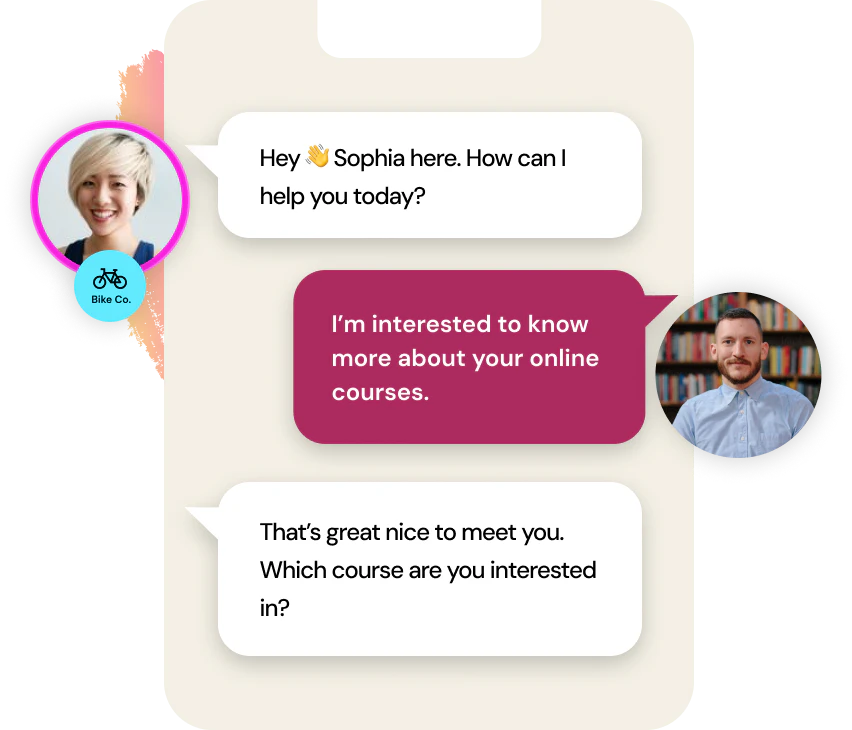 Salesapeai engaging conversation interface