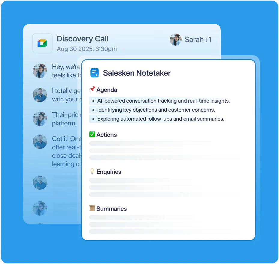 Saleskenai main features overview