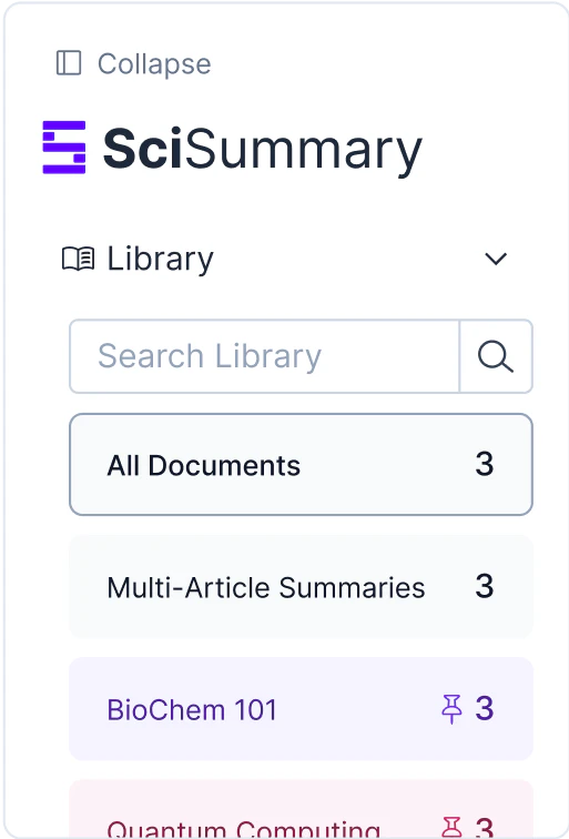 SciSummary operation interface