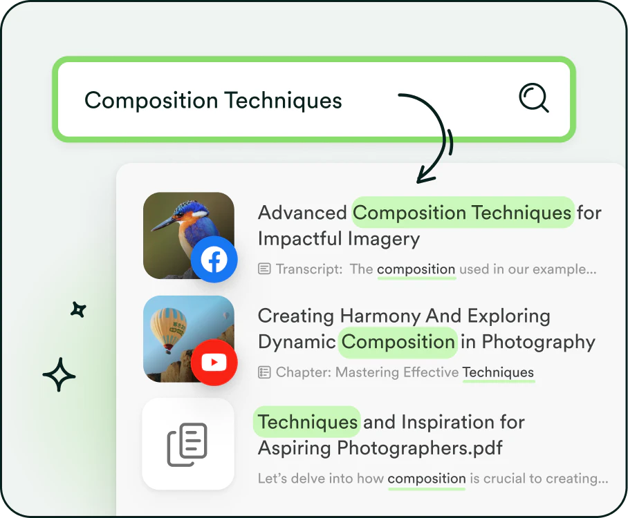 Searchie use case example for online courses