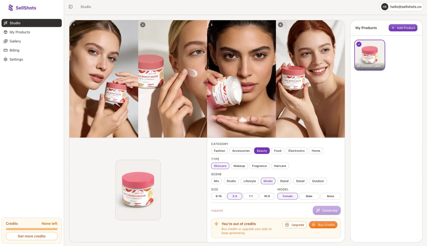 SellShots product photography overview