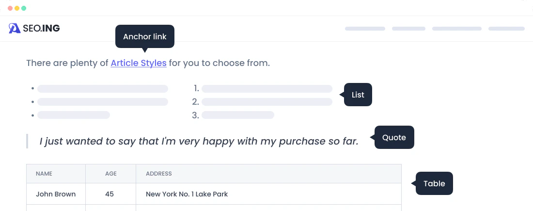 seo.ing use case example for website review articles