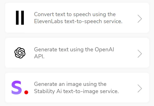 Shotstack AI modules integration