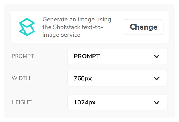 Built-in generative AI tools in Shotstack