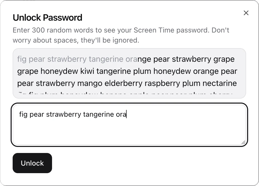 Shutout willpower wall demonstration
