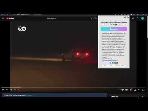 Simagizer - Tiện ích Chrome website screenshot showing Simagizer - OpenAI ChatGPT Summary To Im... interface and features
