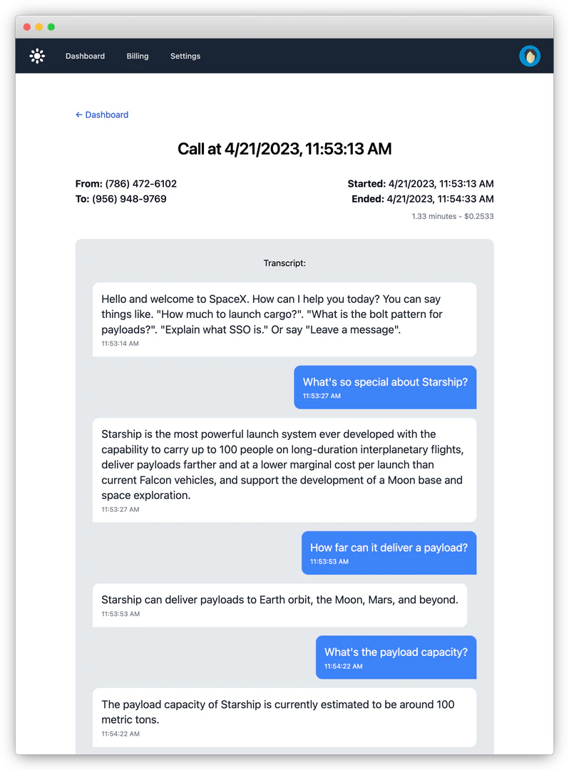 Simple Phones use case example