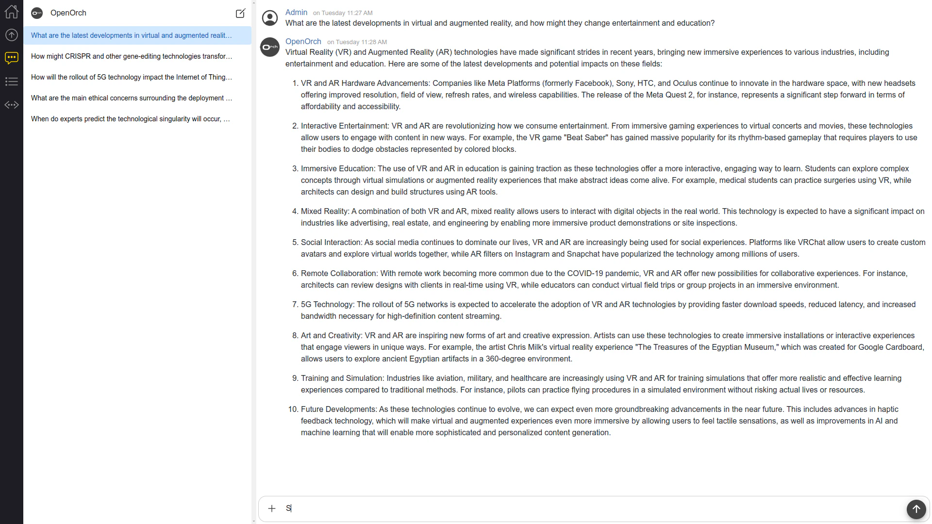 Singulatron AI platform features demonstration