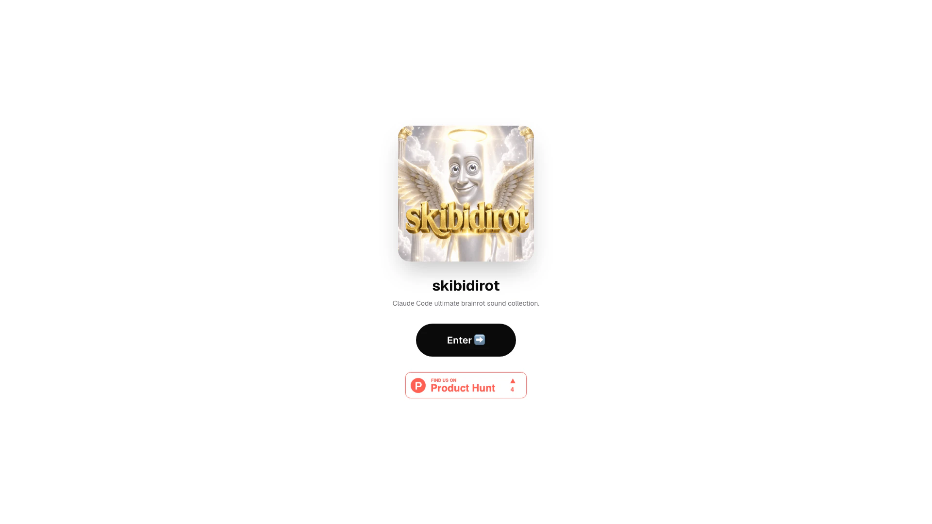 Skibidirot website screenshot showing Skibidirot is a free Mac menu bar app th... interface and features