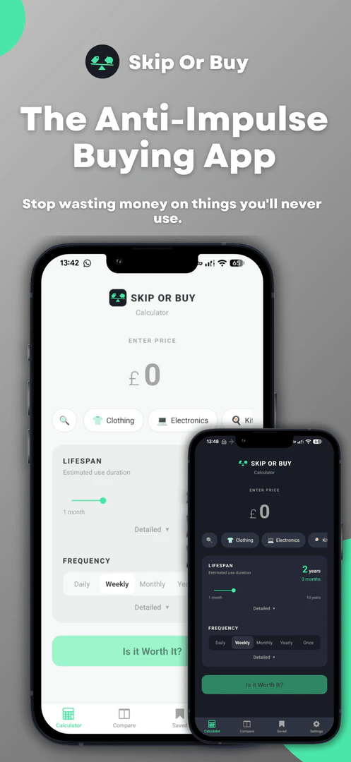 Skiporbuyapp product interface overview