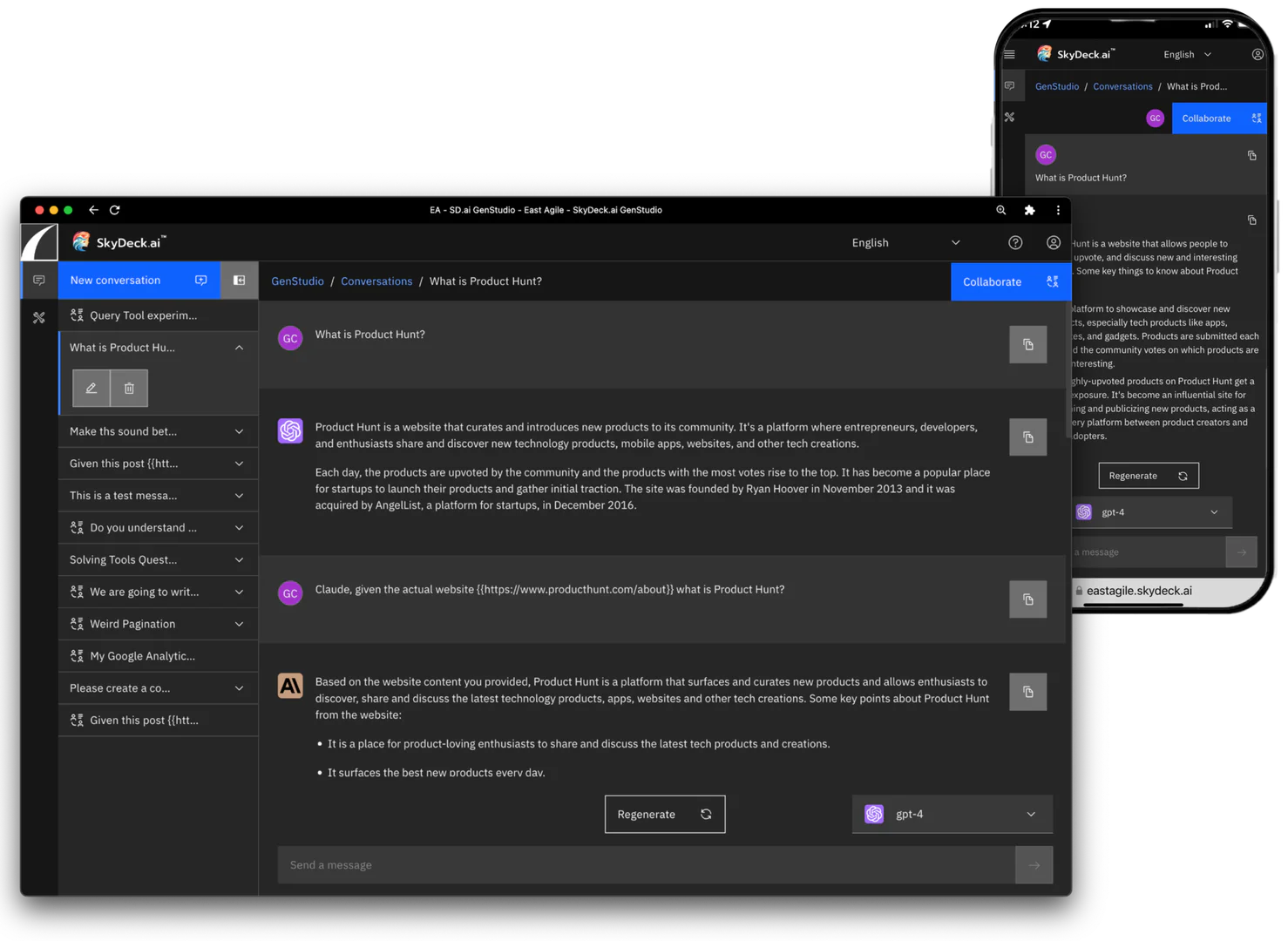 Skydeckai GenStudio collaborative interface