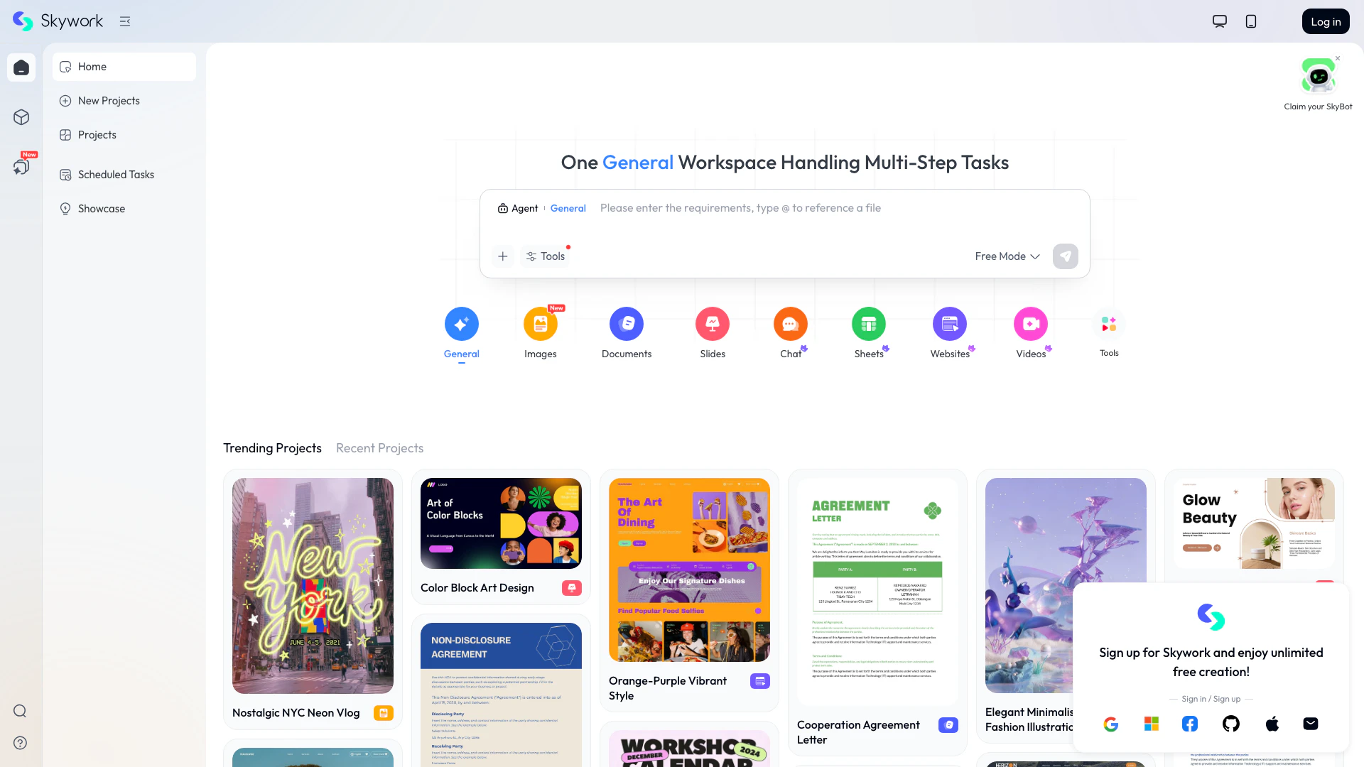 Skyworkai screenshot