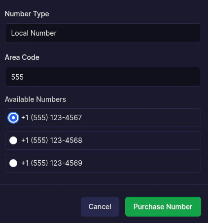 Smartkalls choose business number interface