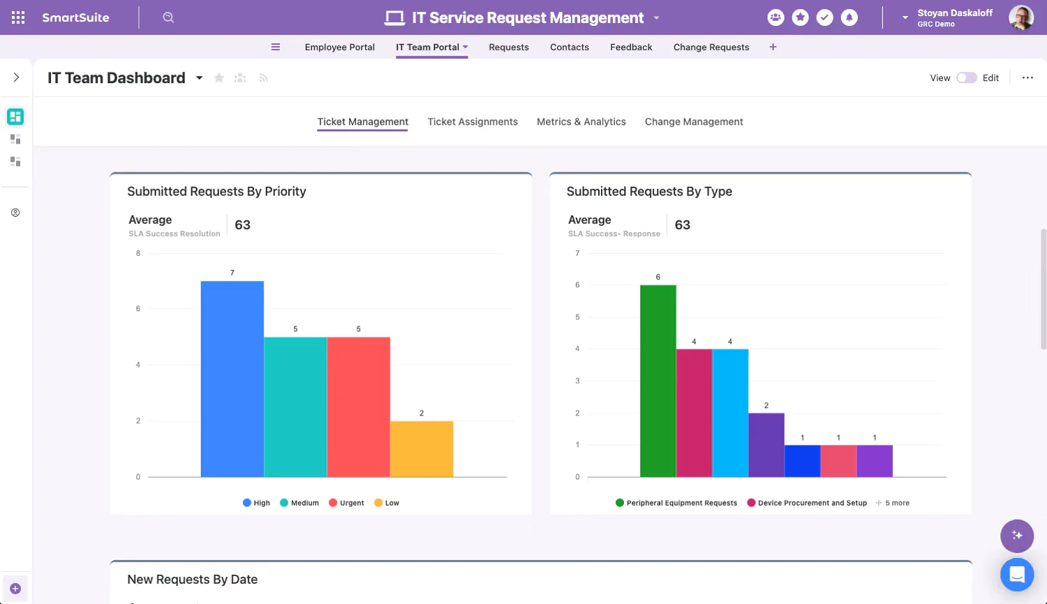 SmartSuite workflow orchestration feature demonstration