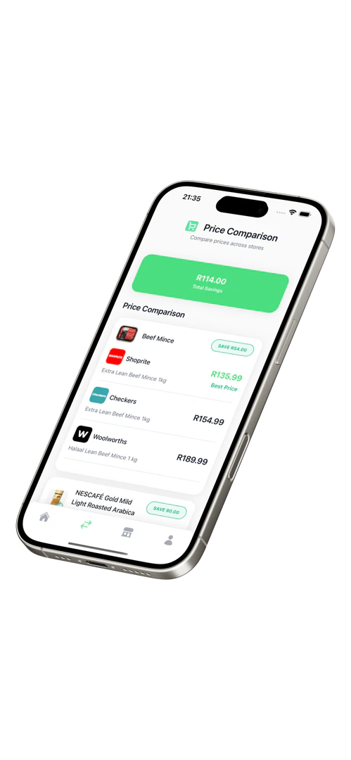 Smart Trolley price comparison feature demonstration