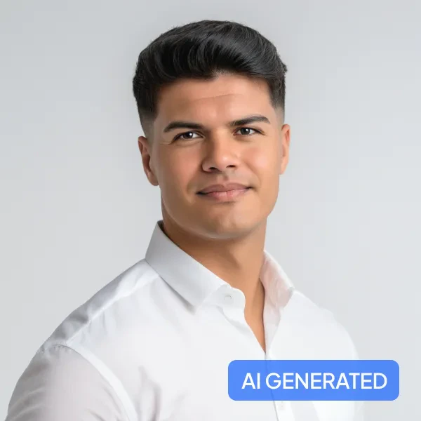 Example of AI generated headshot from Snapheadshots