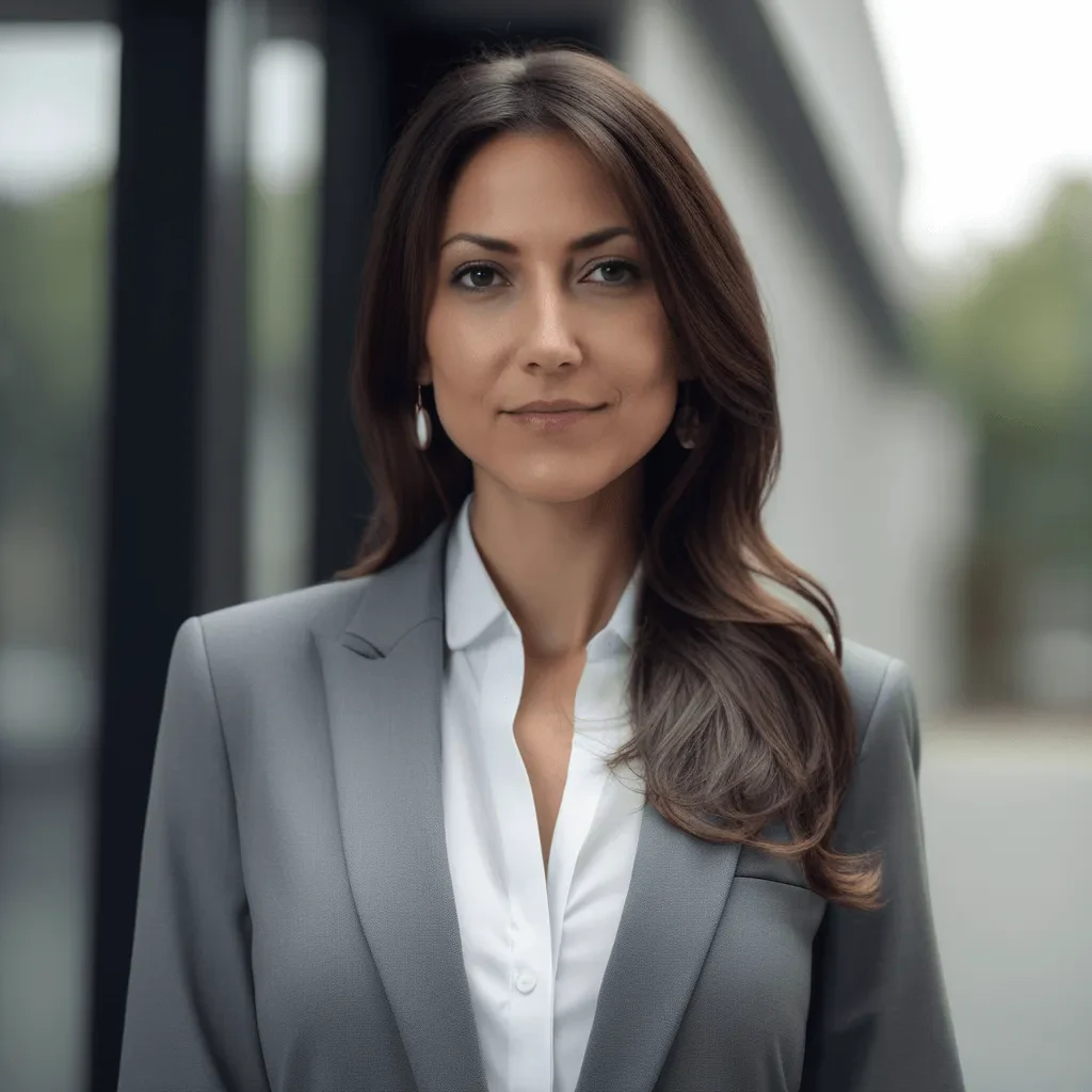 AI generated headshot in a business setting