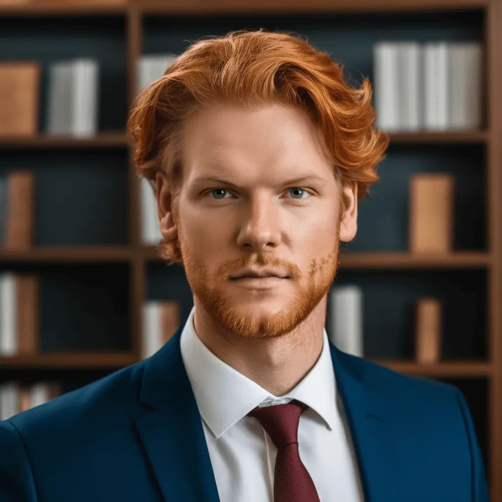 AI generated headshot example in a casual setting