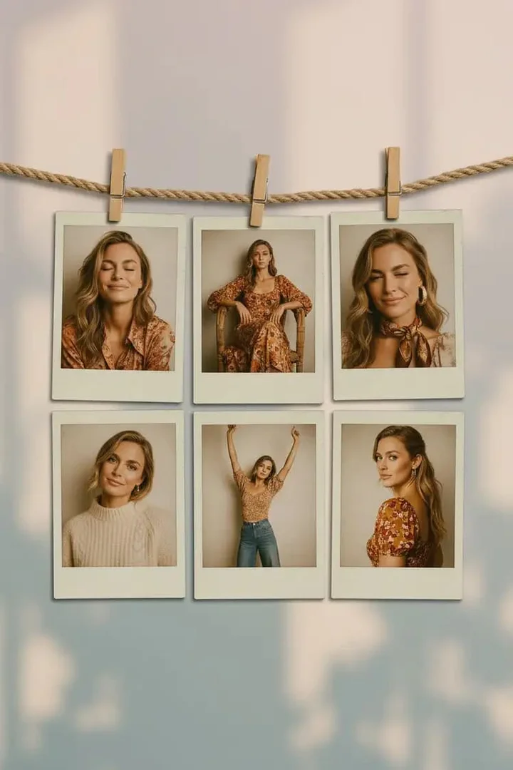 snaploid use case example with vintage Polaroid collage