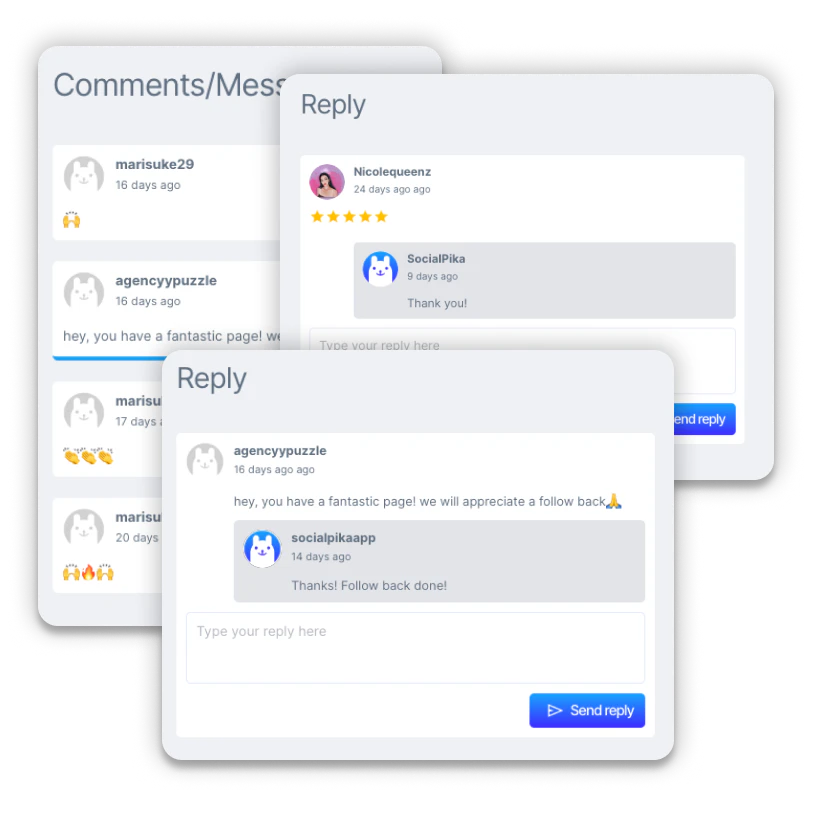 SocialPika community engagement feature