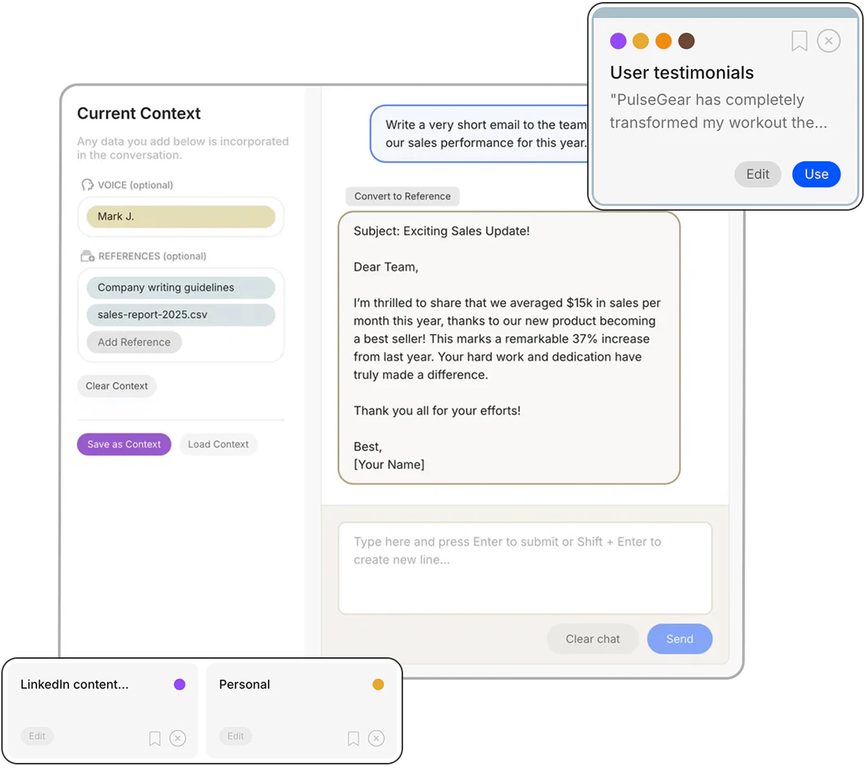 Sommeai product interface overview