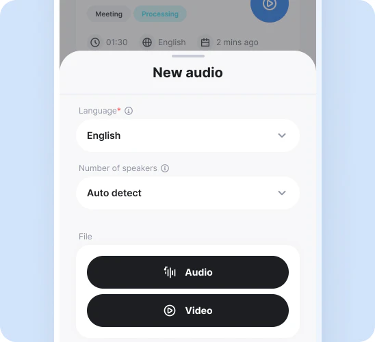 Soundtype AI transcription process