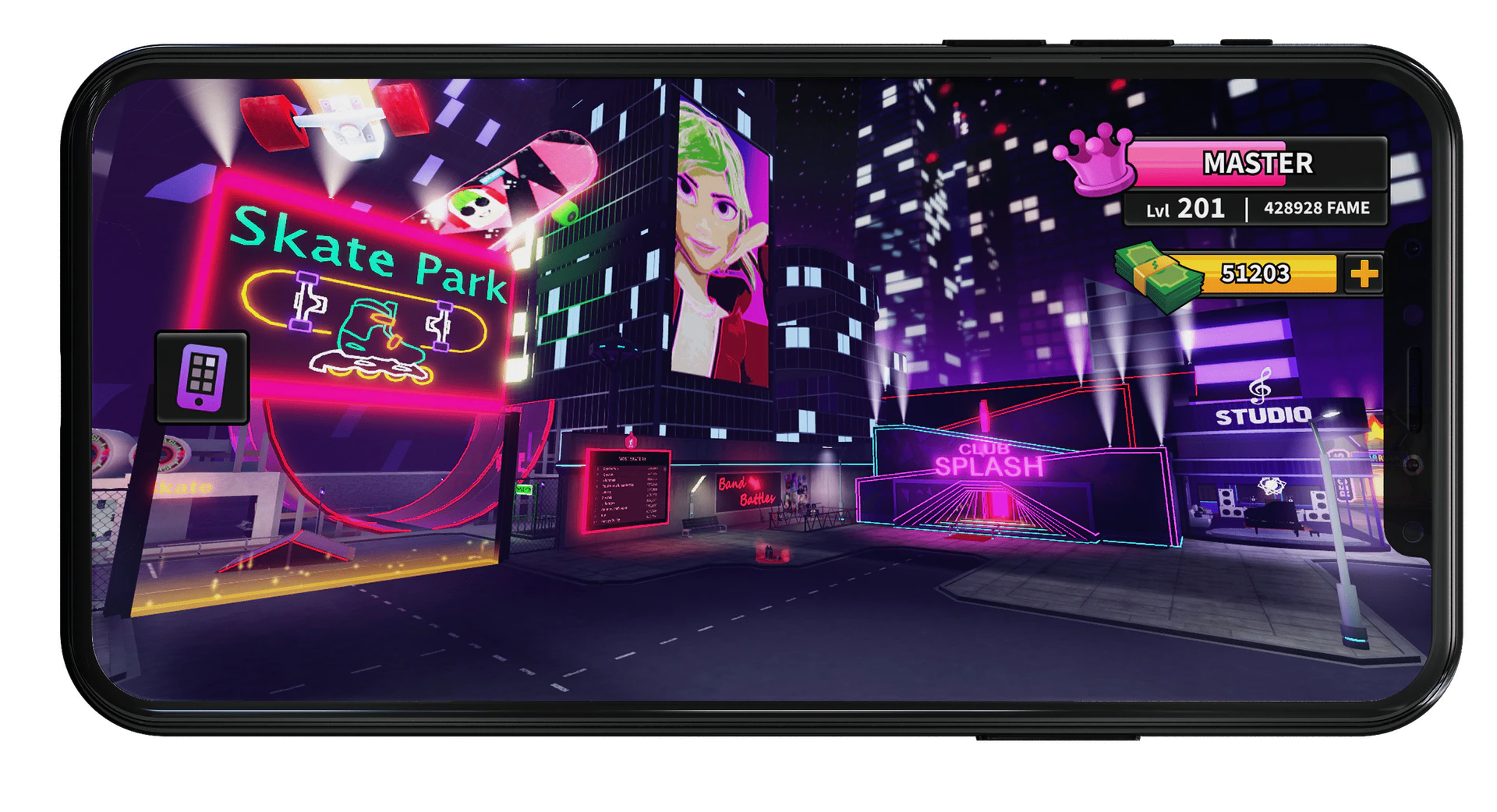 Splashmusic Roblox game interface