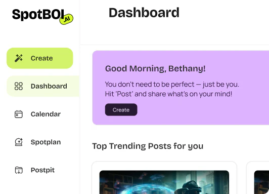 Spotboiai user scenario for social media managers