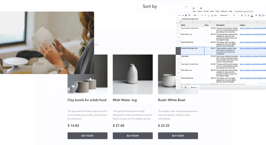 SpreadSimple e-commerce website example