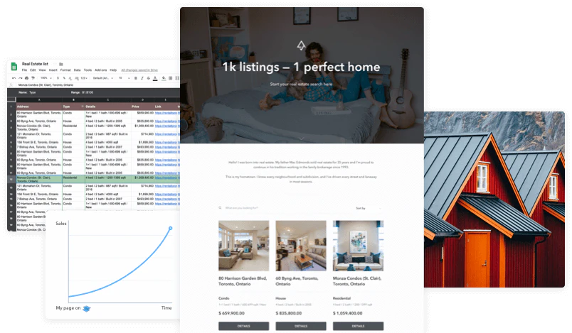SpreadSimple real estate website example