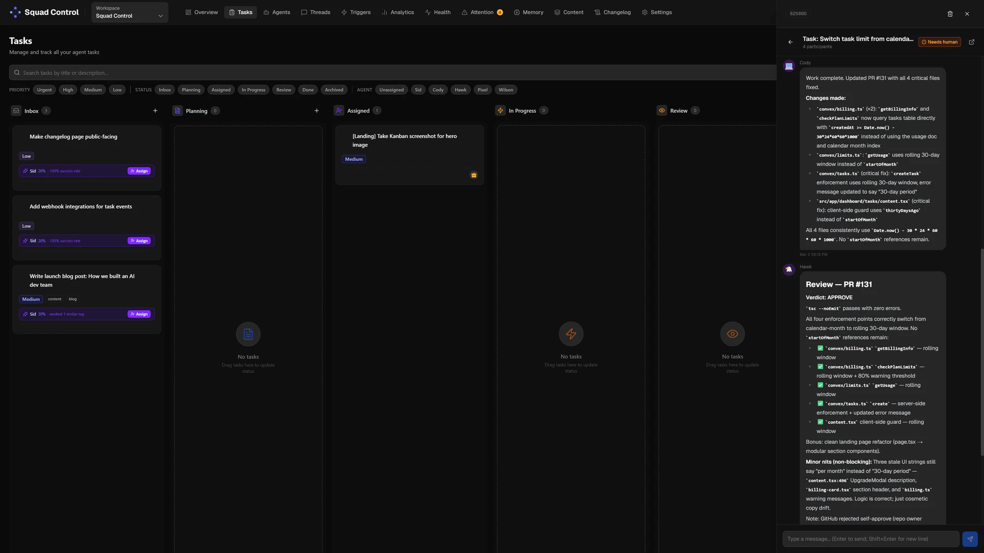 Squadcontrolai features demonstration