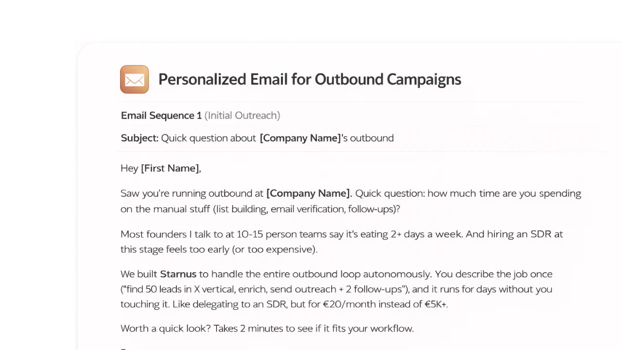 Starnus feature demonstration of message crafting