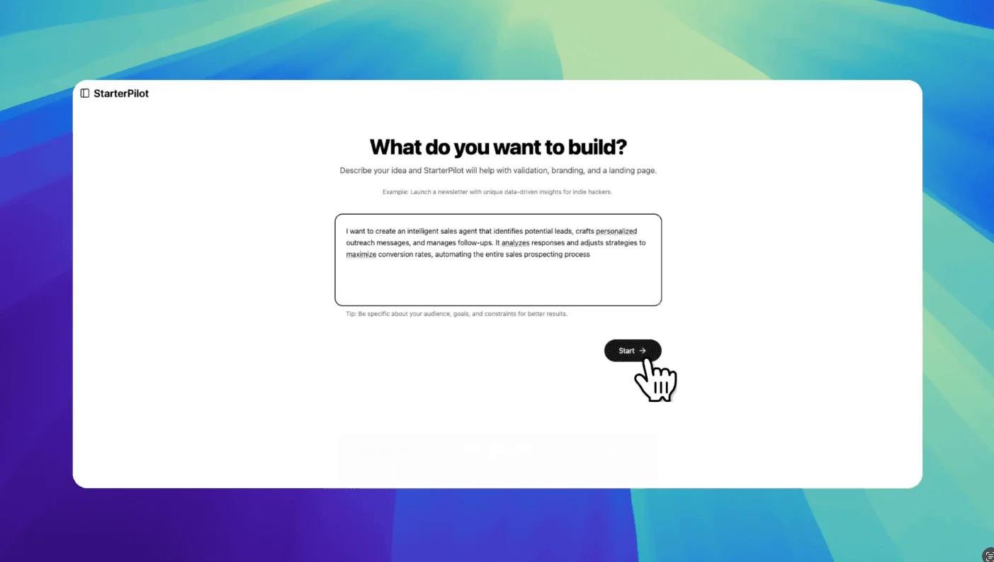 StarterPilot product overview and interface