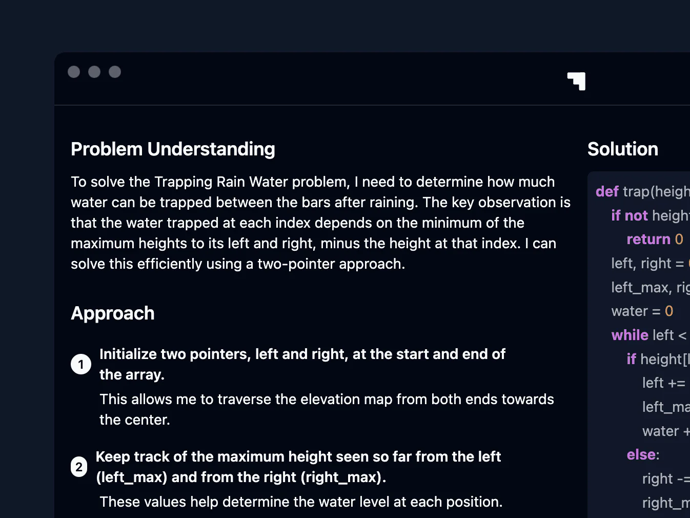 Stealthinterviewai product interface showing full explanations