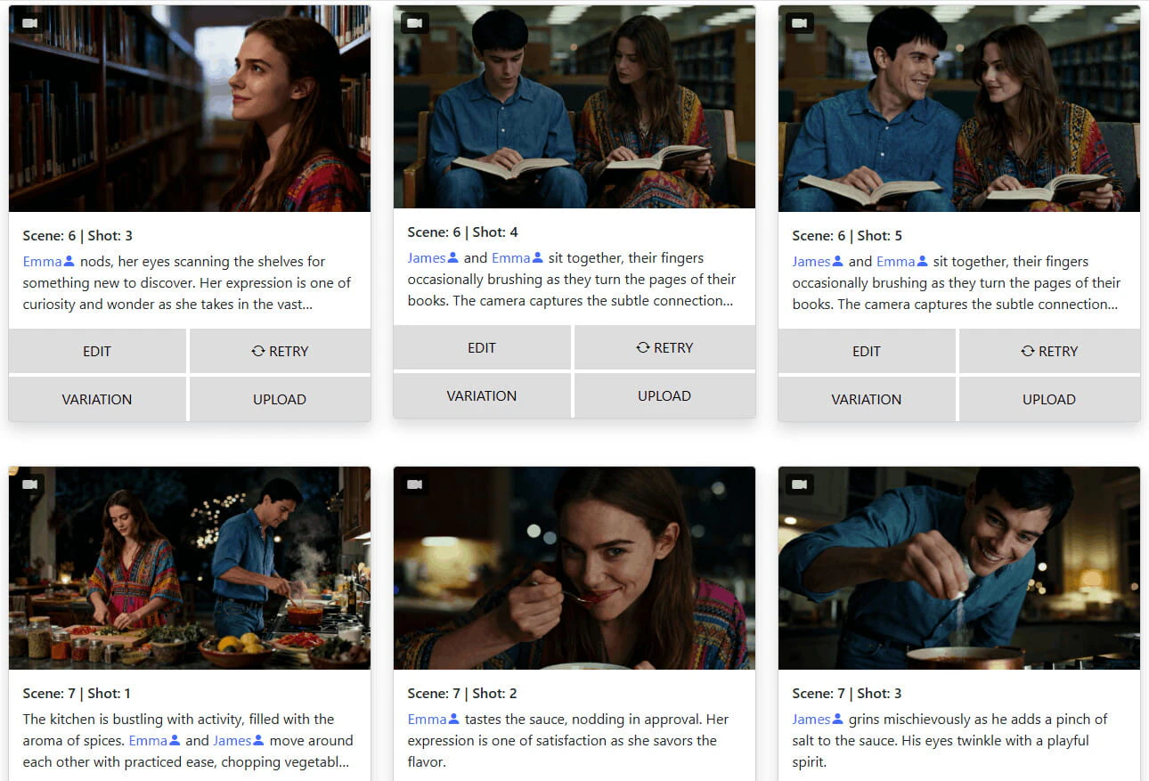 Storyboarder.ai storyboard use case in creative projects