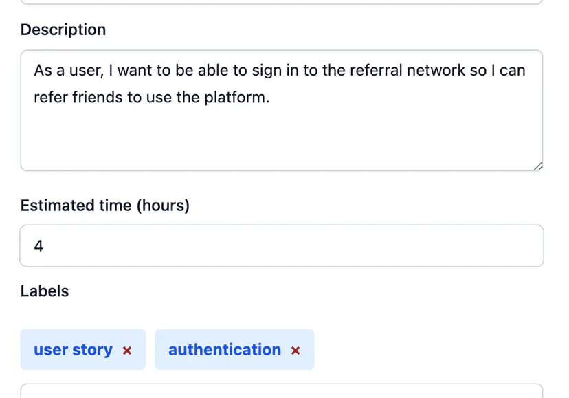 Storylist use case example