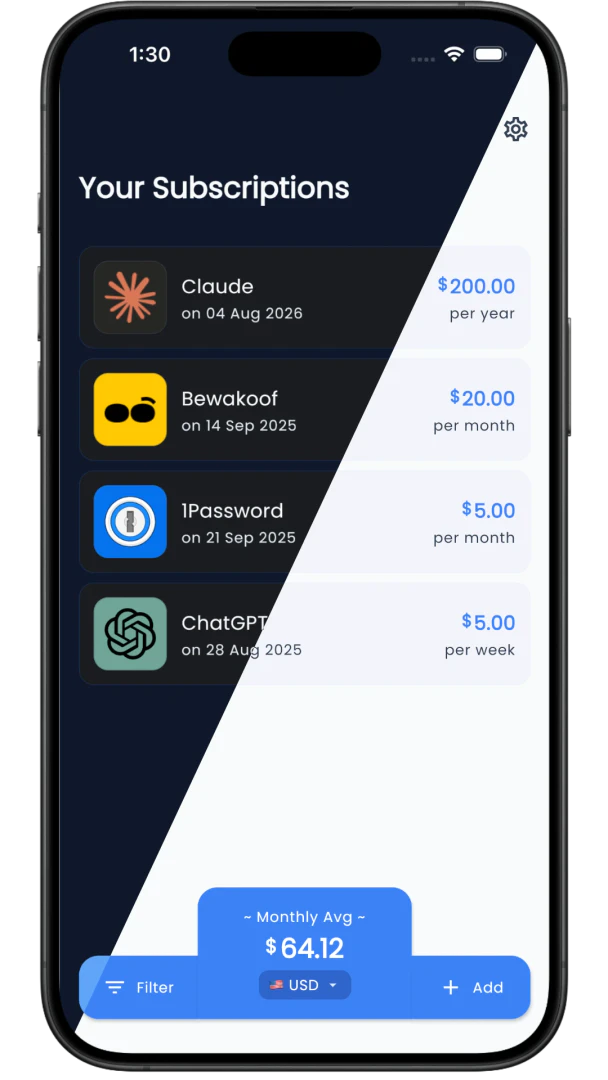 Subfox dark mode interface