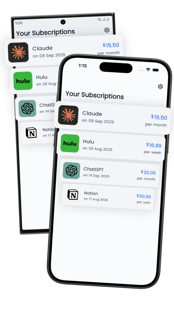 Subfox app interface overview