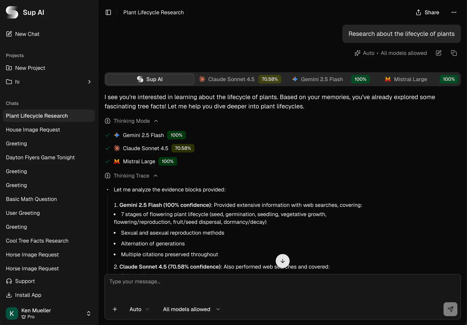 Sup AI product interface showcasing accuracy and features