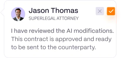 Superlegalai contract review features