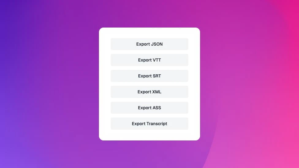 Supertranslate export options