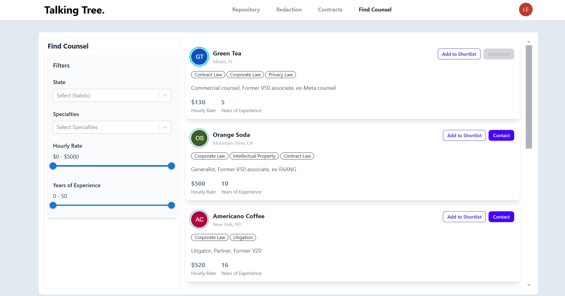 Talkingtree user scenario for startups and SMBs