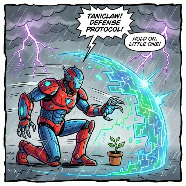 TaniClaw features demonstration for gardening